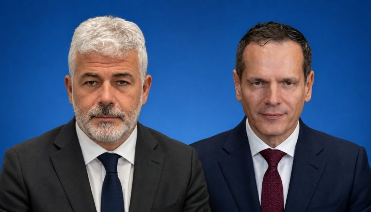 Οι Γιάννης Καράμπελας και Μανούσος Μανουσάκης © admieholding / PowerGame.gr