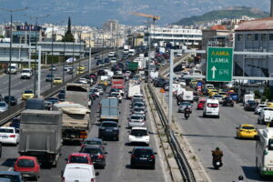 Στιγμιότυπο από την Εθνική Οδό Αθηνών - Λαμίας © EUROKINISSI