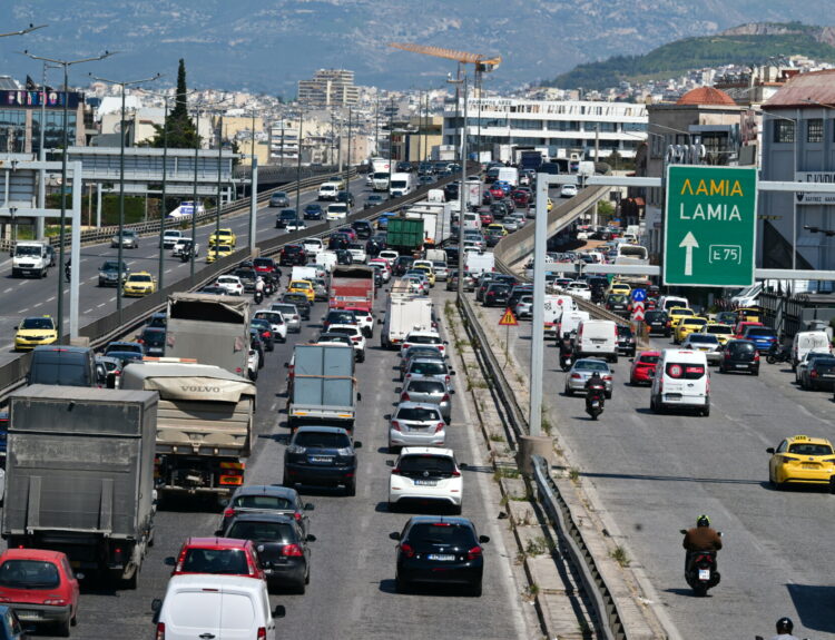 Στιγμιότυπο από την Εθνική Οδό Αθηνών - Λαμίας © EUROKINISSI