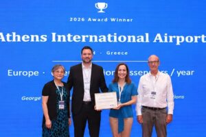 Νέα σημαντική διεθνής διάκριση για τον Διεθνή Αερολιμένα Αθηνών από την Air Transport Research Society