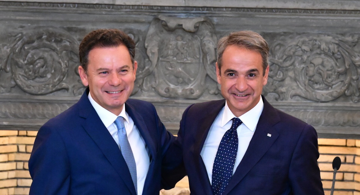 Συνάντηση του Πρωθυπουργού Κυριάκου Μητσοτάκη με τον Πρωθυπουργό της Πορτογαλίας, Luis Montenegro, στο Μέγαρο Μαξίμου. Μετά την κατ’ ιδίαν συνάντηση οι δύο ηγέτες θα κάνουν δηλώσεις στον Τύπο και θα ακολουθήσει γεύμα εργασίας. Τετάρτη 22 Ιουλίου 2026 © TATIANA ΜΠΟΛΑΡΗ / EUROKINISSI