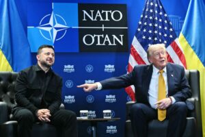 Βολοντίμιρ Ζελένσκι και Ντόναλντ Τραμπ στην Άγκυρα © ΕPA