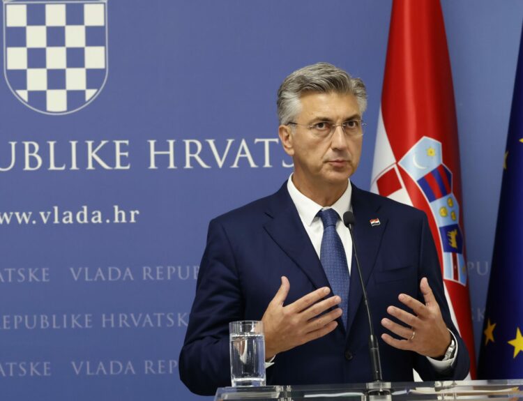 Πρωθυπουργός της Κροατίας Αντρέι Πλένκοβιτσ © ΑΠΕ