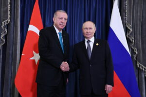 Ο πρόεδρος Ερντογάν μαζί με τον Πρόεδρο Πούτιν © ΑΠΕ