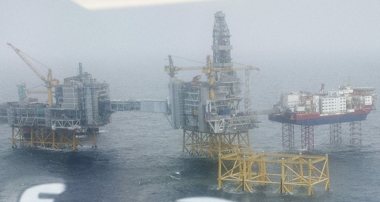 Σημείο εξόρυξης Johan Sverdrup στη Νορβηγία © EPA/Carina Johansen NORWAY OUT