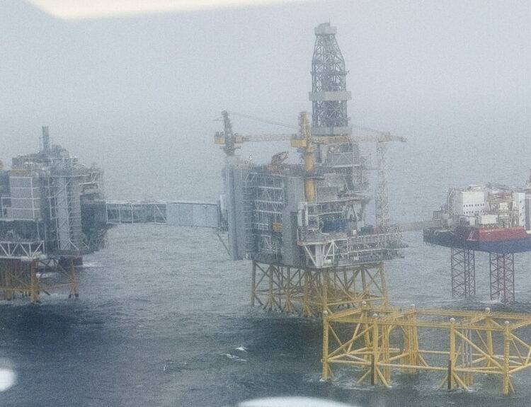 Σημείο εξόρυξης Johan Sverdrup στη Νορβηγία © EPA/Carina Johansen NORWAY OUT