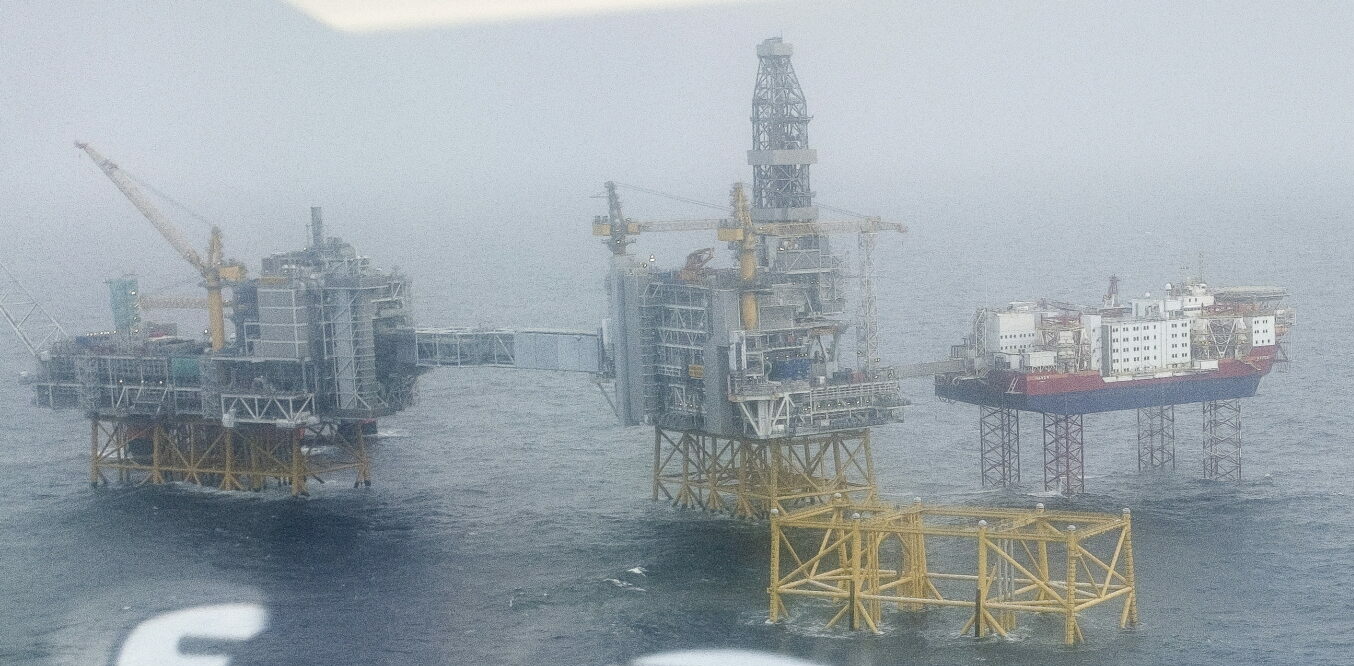 Σημείο εξόρυξης Johan Sverdrup στη Νορβηγία © EPA/Carina Johansen NORWAY OUT