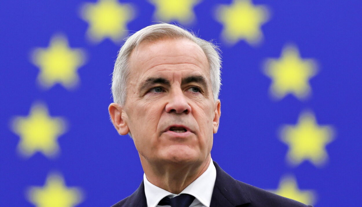 O Mark Carney πρωθυπουργός του Καναδά σε ομιλία του στο Ευρωπαϊκό Κοινοβούλιο © ΑΠΕ