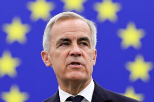 O Mark Carney πρωθυπουργός του Καναδά σε ομιλία του στο Ευρωπαϊκό Κοινοβούλιο © ΑΠΕ