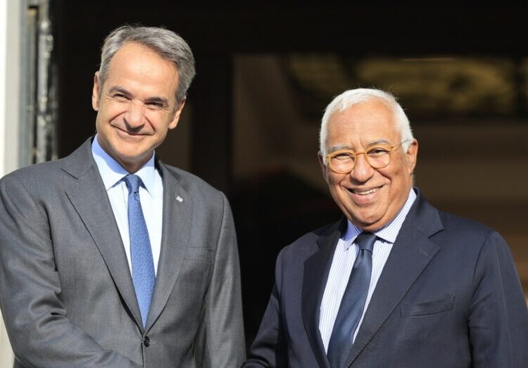 Συνάντηση του Πρωθυπουργού Κυριάκου Μητσοτάκη με τον Πρόεδρο του Ευρωπαϊκού Συμβουλίου Antonio Costa, στο Μέγαρο Μαξίμου. Πέμπτη 3 Σεπτεμβρίου 2026 © (ΓΙΩΡΓΟΣ ΚΟΝΤΑΡΙΝΗΣ / EUROKINISSI)