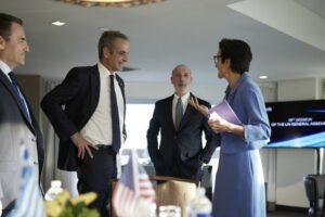Συνάντηση Μητσοτάκη με τη CEO της Citi κα. Jane Fraser © Γραφείο Τύπου Πρωθυπουργού