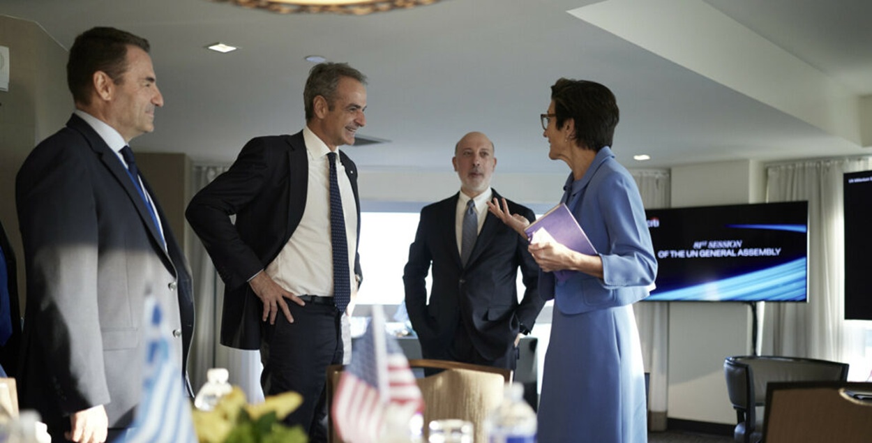 Συνάντηση Μητσοτάκη με τη CEO της Citi κα. Jane Fraser © Γραφείο Τύπου Πρωθυπουργού