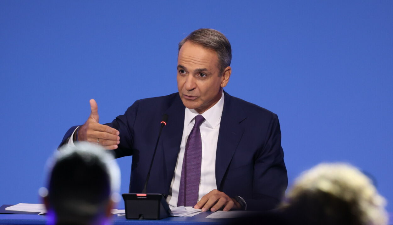 Συνέντευξη Τύπου Κυριάκου Μητσοτάκη στην 90ή ΔΕΘ, ©ΒΑΣΙΛΗΣ ΒΕΡΒΕΡΙΔΗΣ / ΜΟΤΙΟΝ ΤΕΑΜ