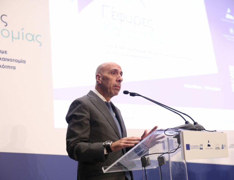 Ο Πρόεδρος του Εμπορικού και Βιομηχανικού Επιμελητηρίου Αθηνών (ΕΒΕΑ) Γιάννης Μπρατάκος © ΑΠΕ