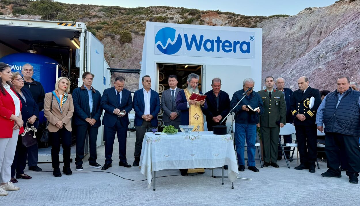 Εγκαινιάστηκαν έργα ύδρευσης και αφαλάτωσης σε Πάτμο και Λέρο